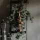 5 roestige bellen aan jute touw